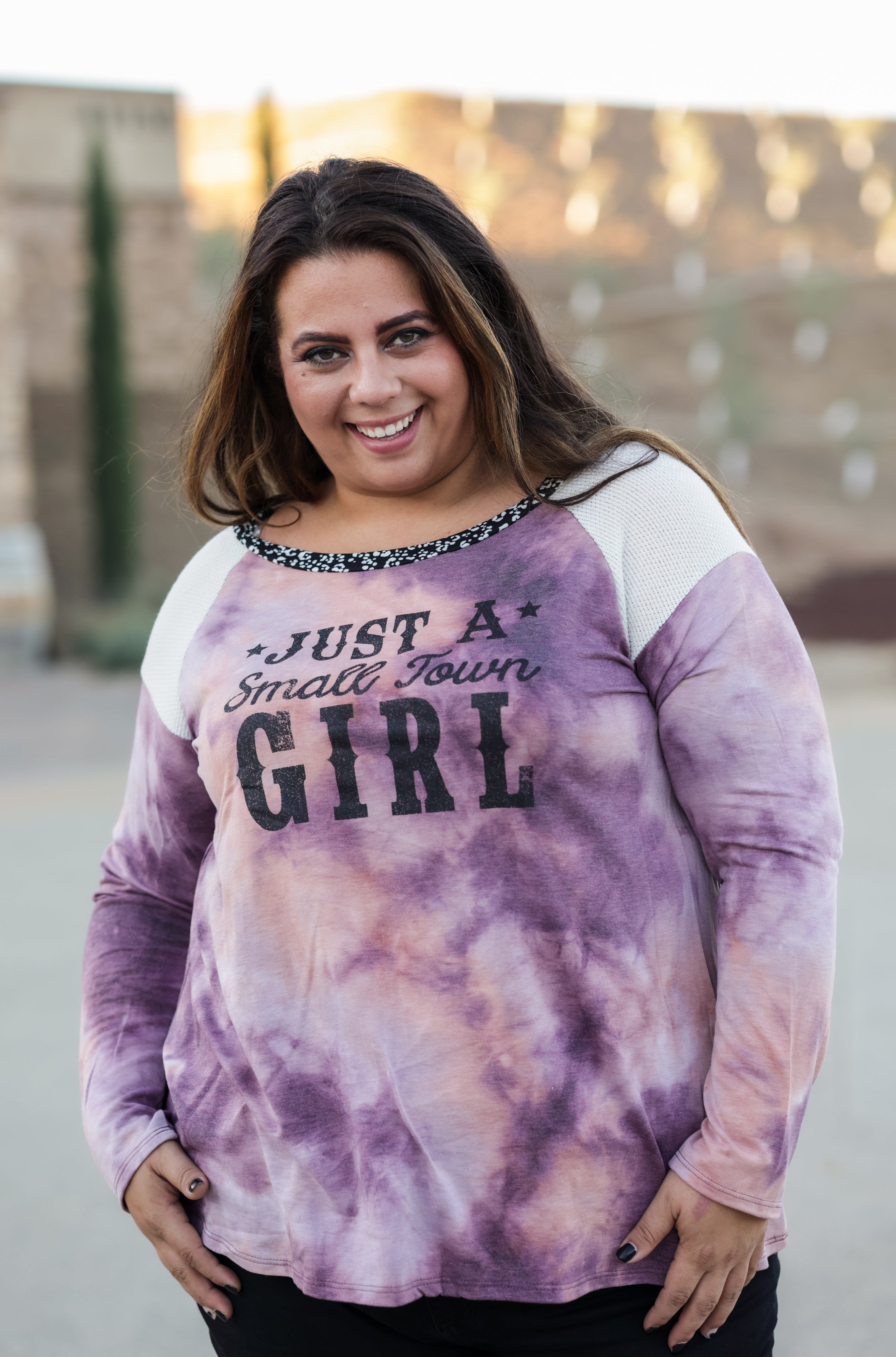 Just A Small Town Girl Long Sleeve Top Boutique Simplified