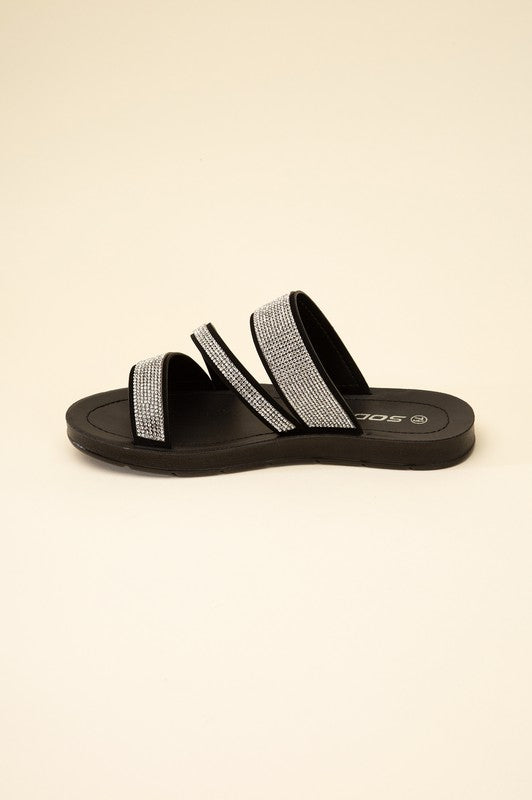 ZEAL-S Rhinestone Strap Sandals Fortune Dynamic