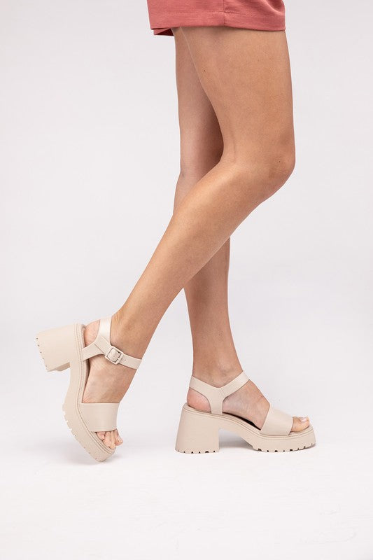 BOOMER-S Platform Heel Sandals Fortune Dynamic