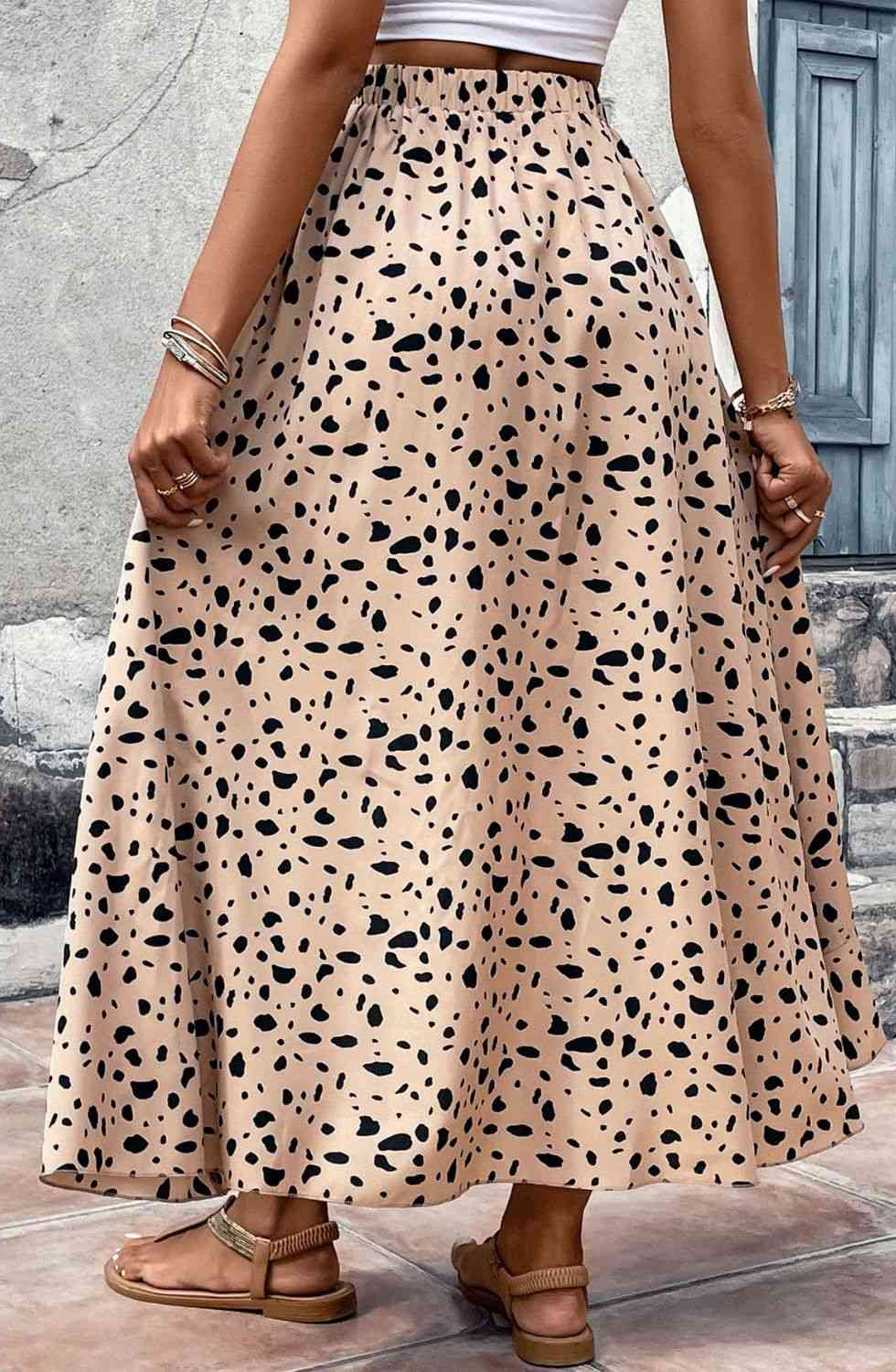 ClaudiaG Enia Printed Ruffled Skirt
