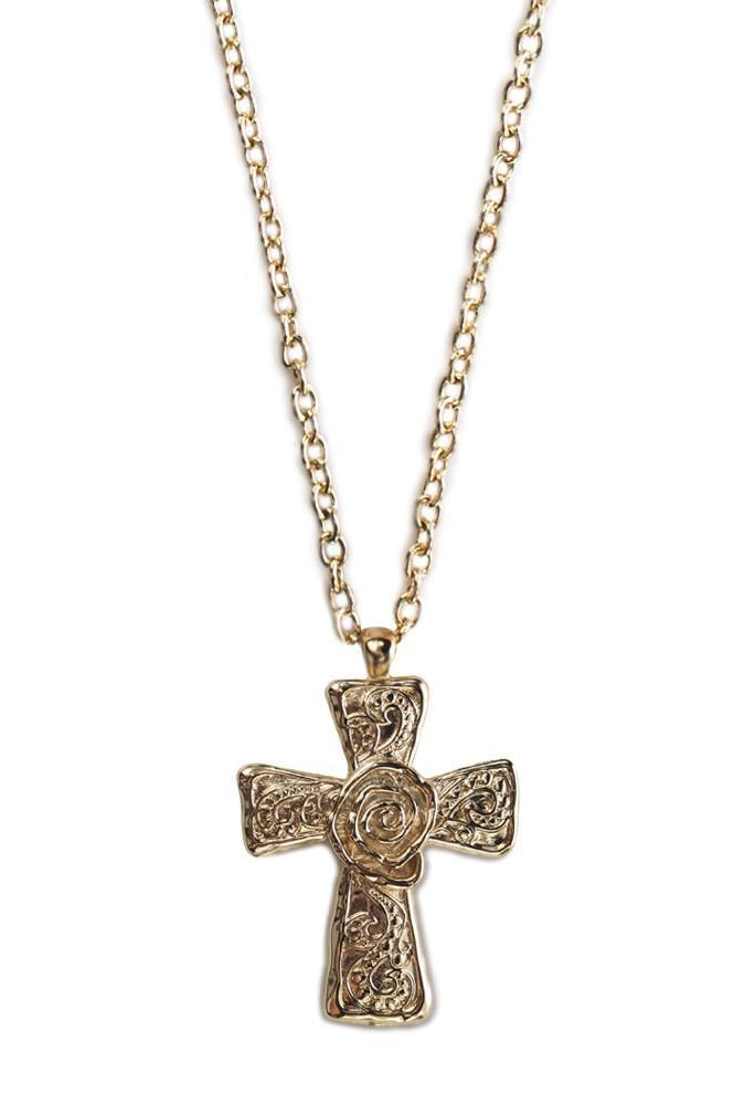 ClaudiaG The Cross Necklace-Gold