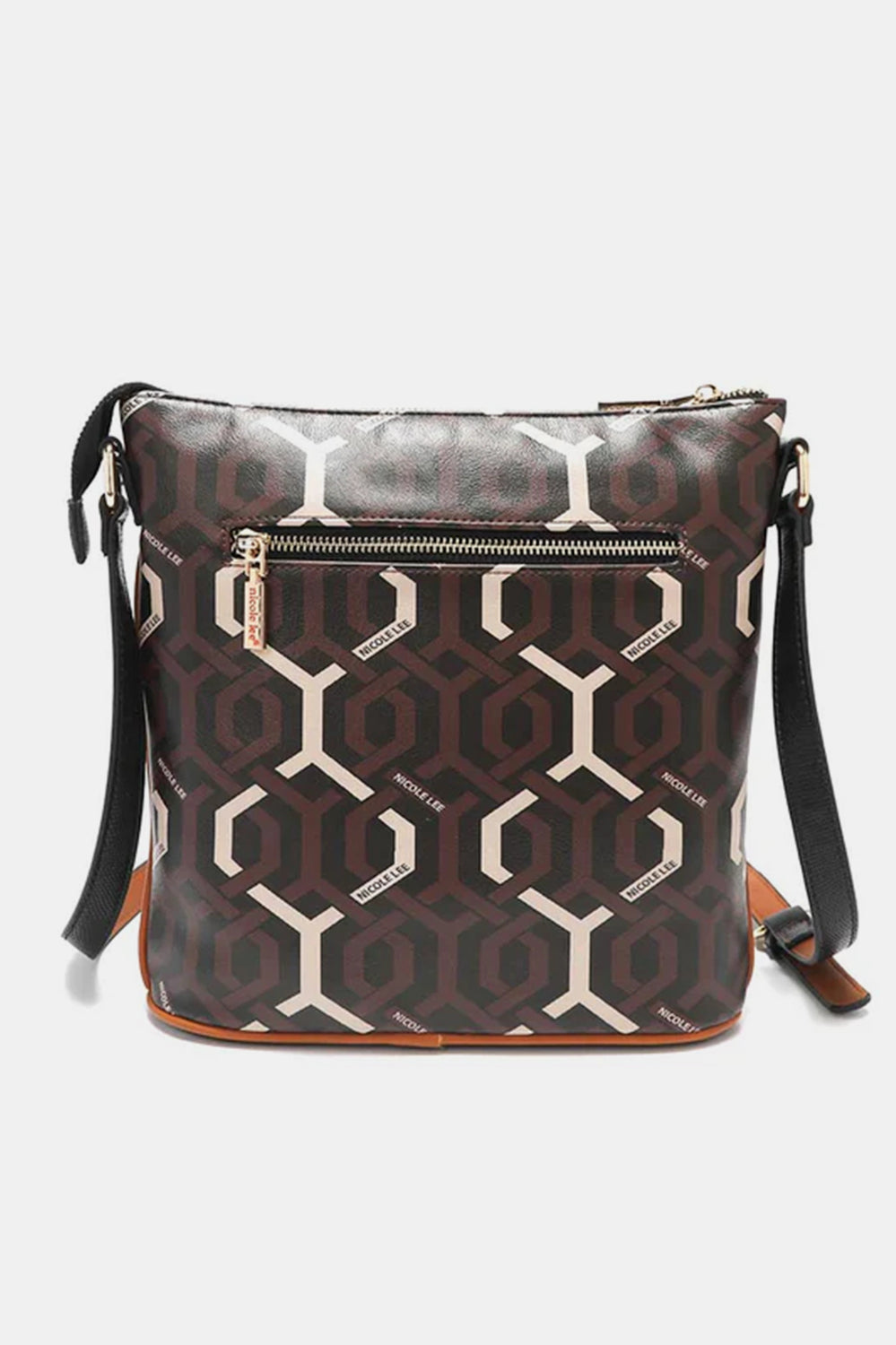 Nicole Lee USA Geometric Pattern Crossbody Bag Trendsi