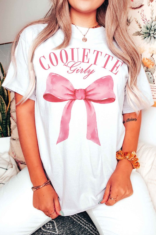 COQUETTE GIRLY RIBBON Graphic T-Shirt A. BLUSH CO.