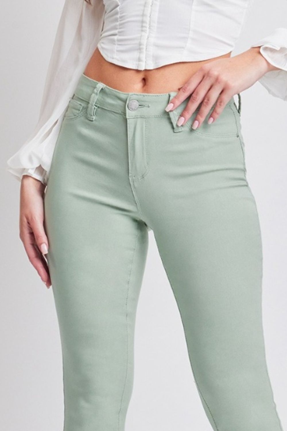 YMI Jeanswear Hyperstretch Mid-Rise Skinny Jeans Trendsi