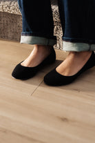 Ave Shops On Your Toes Ballet Flats in Black Ave Shops