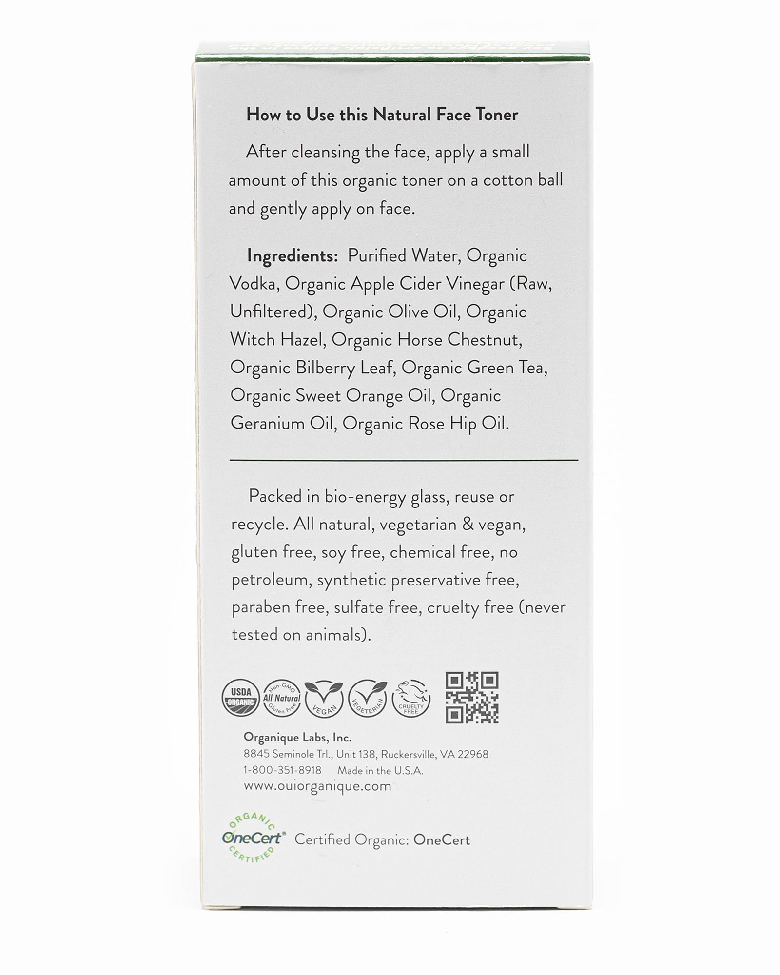 Value pack - Organic pH Balancing Facial Toner OUI ORGANIQUE