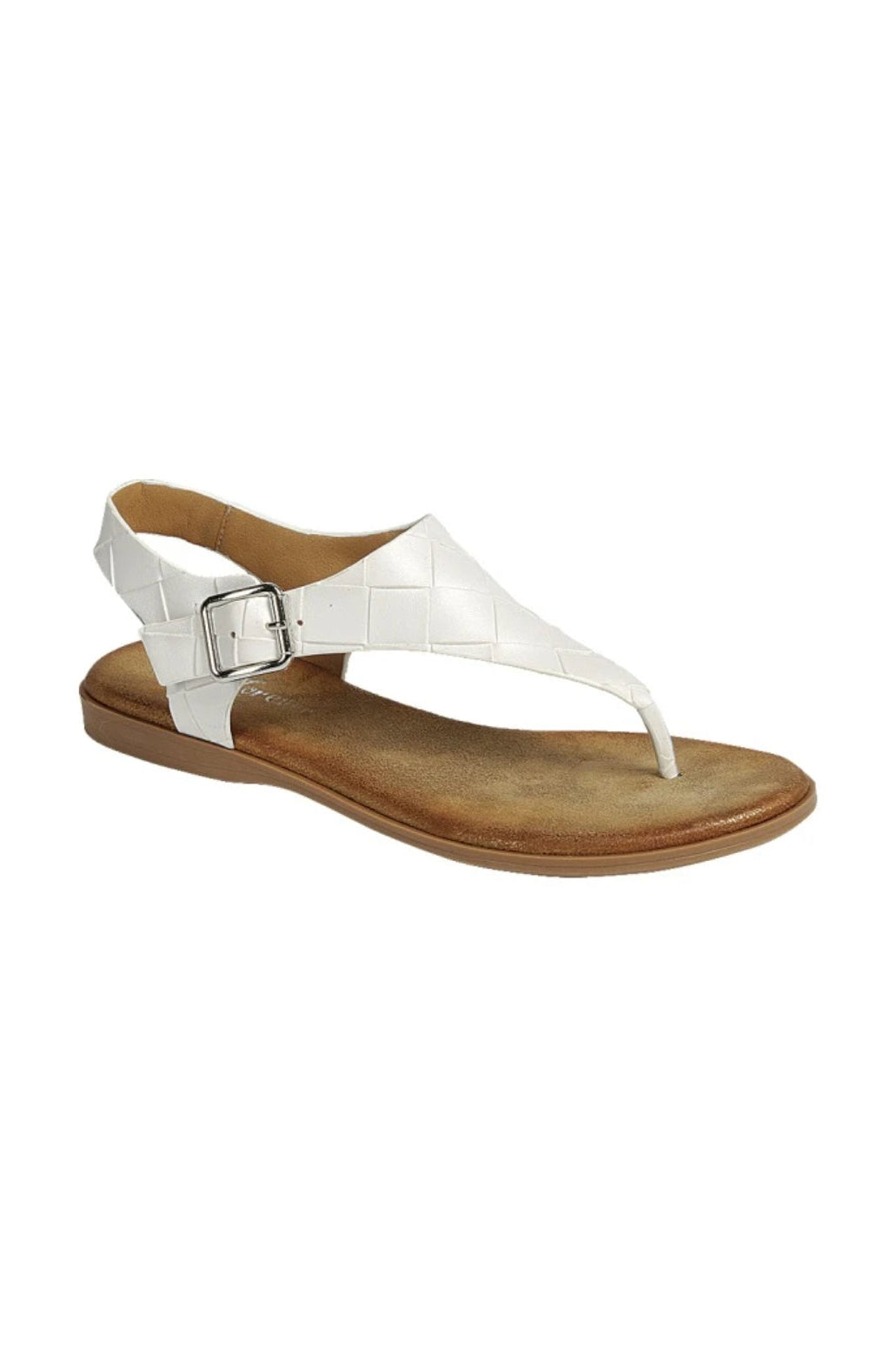 White Braided Slingback Sandal Accessories Boutique Simplified