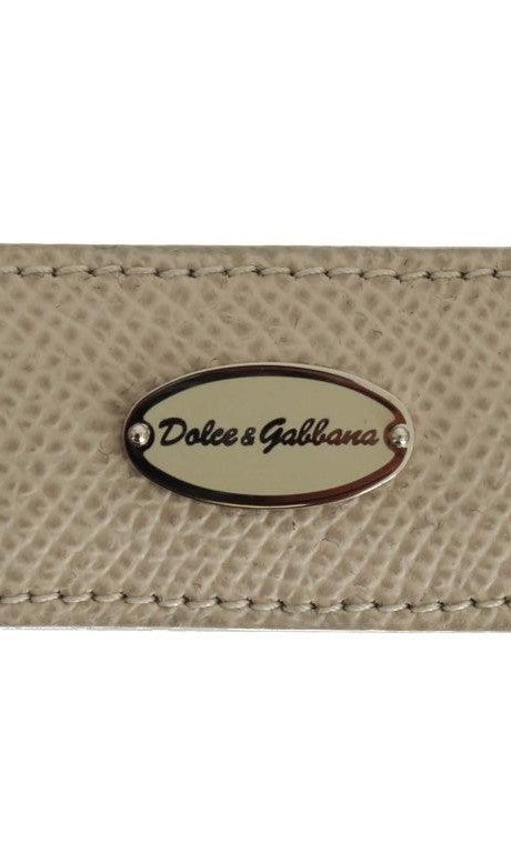 Dolce & Gabbana Beige Leather Magnet Money Clip GENUINE AUTHENTIC BRAND LLC