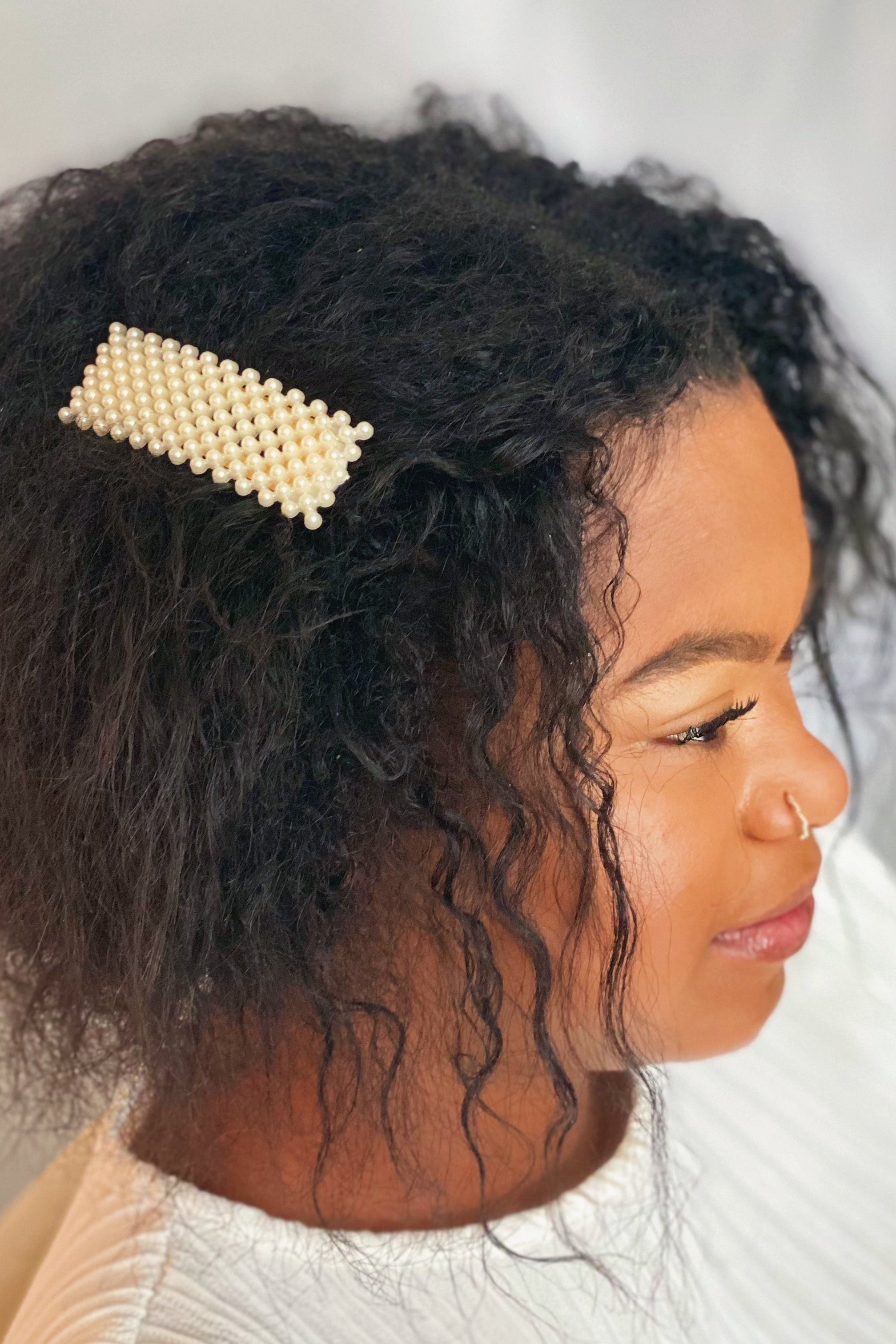Golden Pearl Hair Barrette Set Ellisonyoung.com