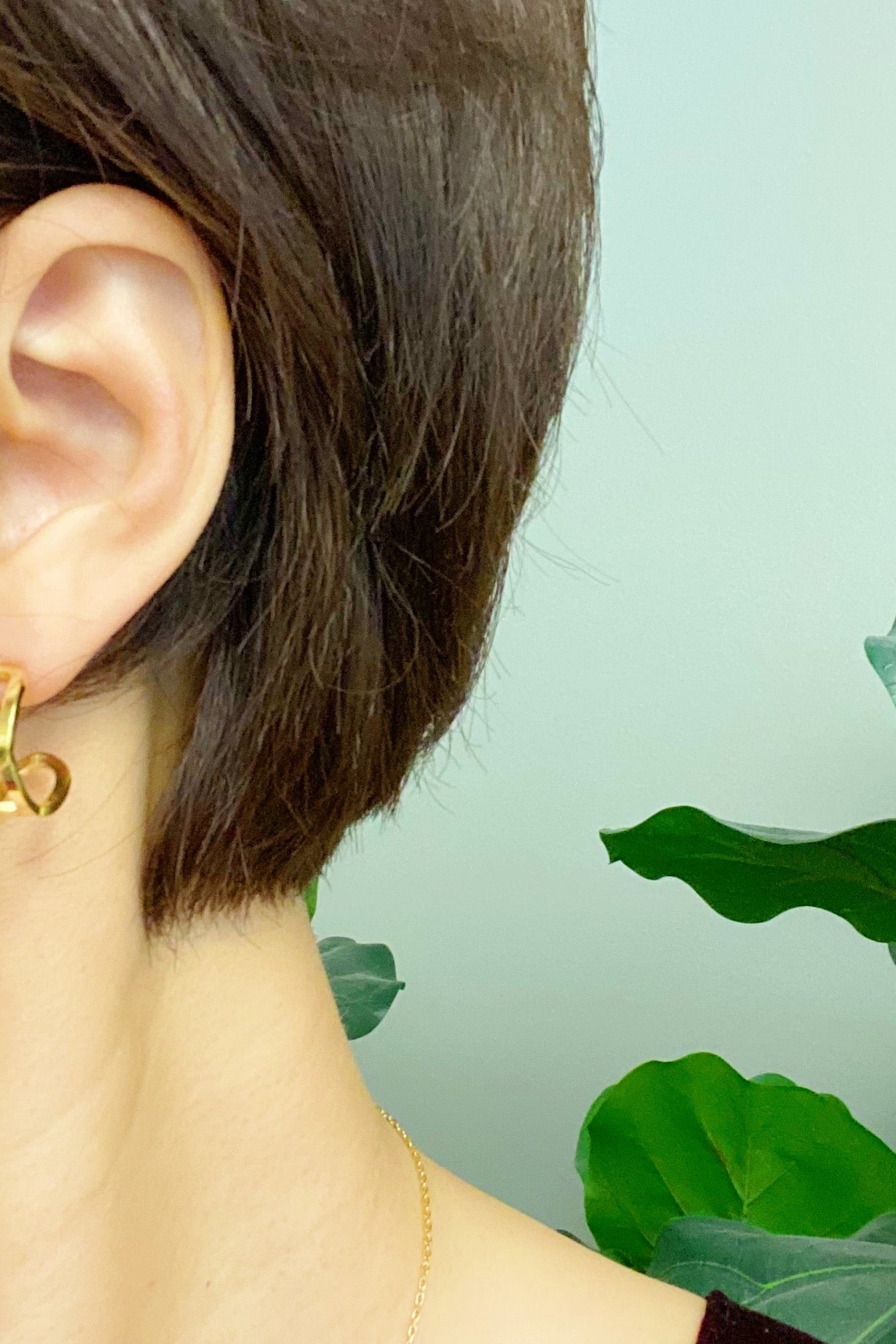 Beautifully Linked Hoop Earrings Ellisonyoung.com