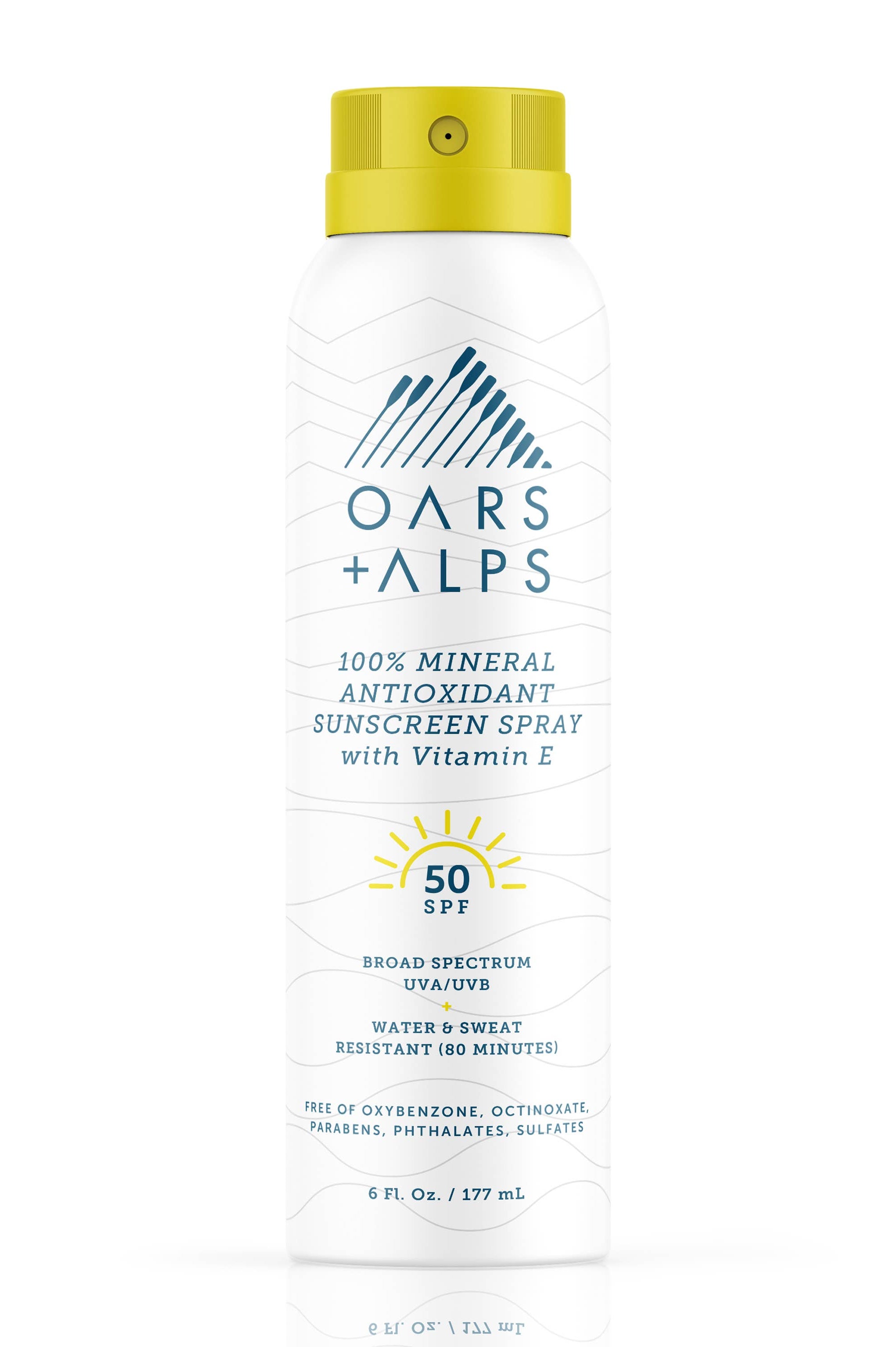 100% Mineral Sunscreen SPF50 Spray, Shea Butter & Vitamin E Oars and Alps