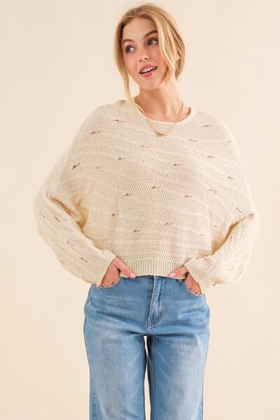 And The Why Dolman Sleeves Sweater Trendsi