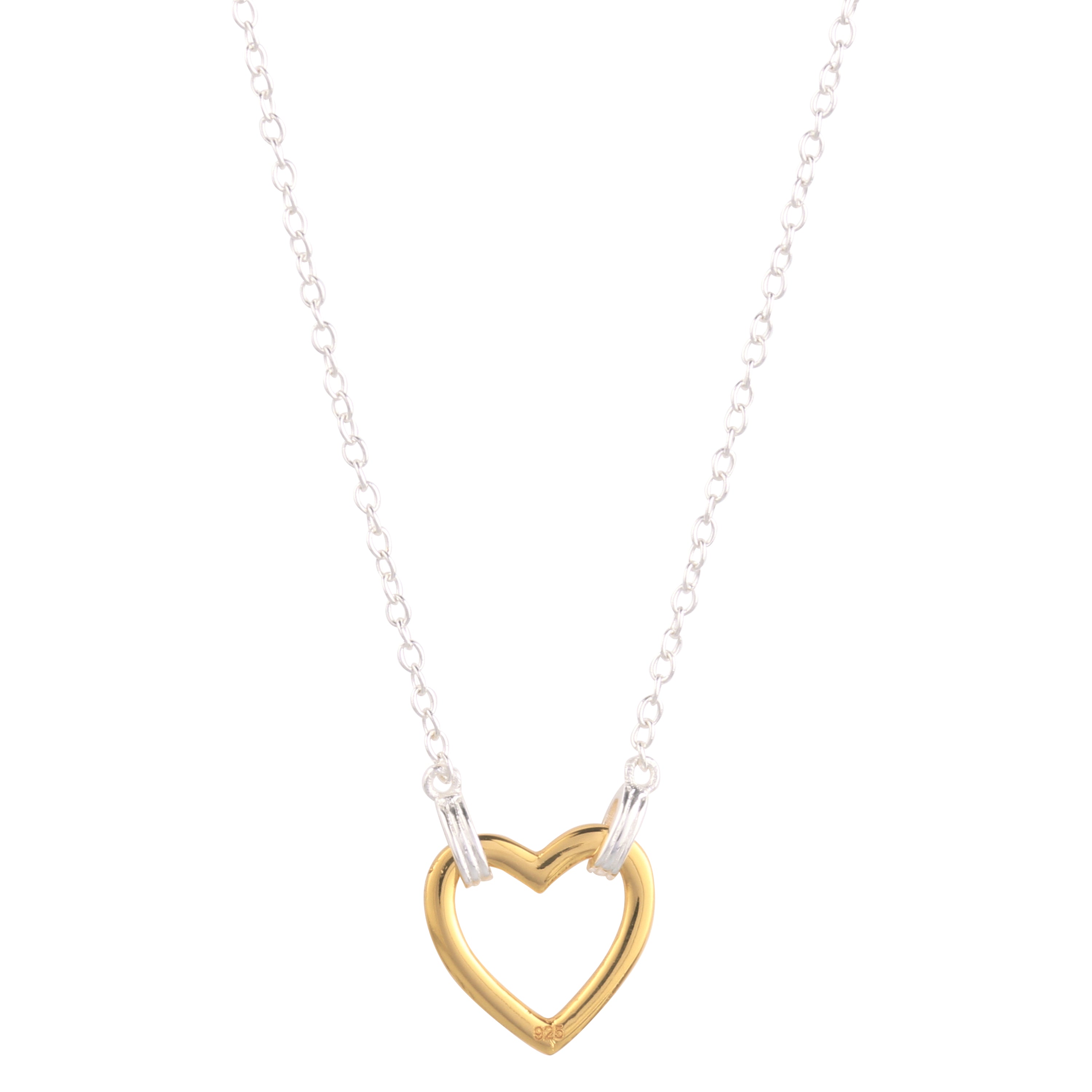 18K Gold Plated Heart Pendant Necklace Nichestar
