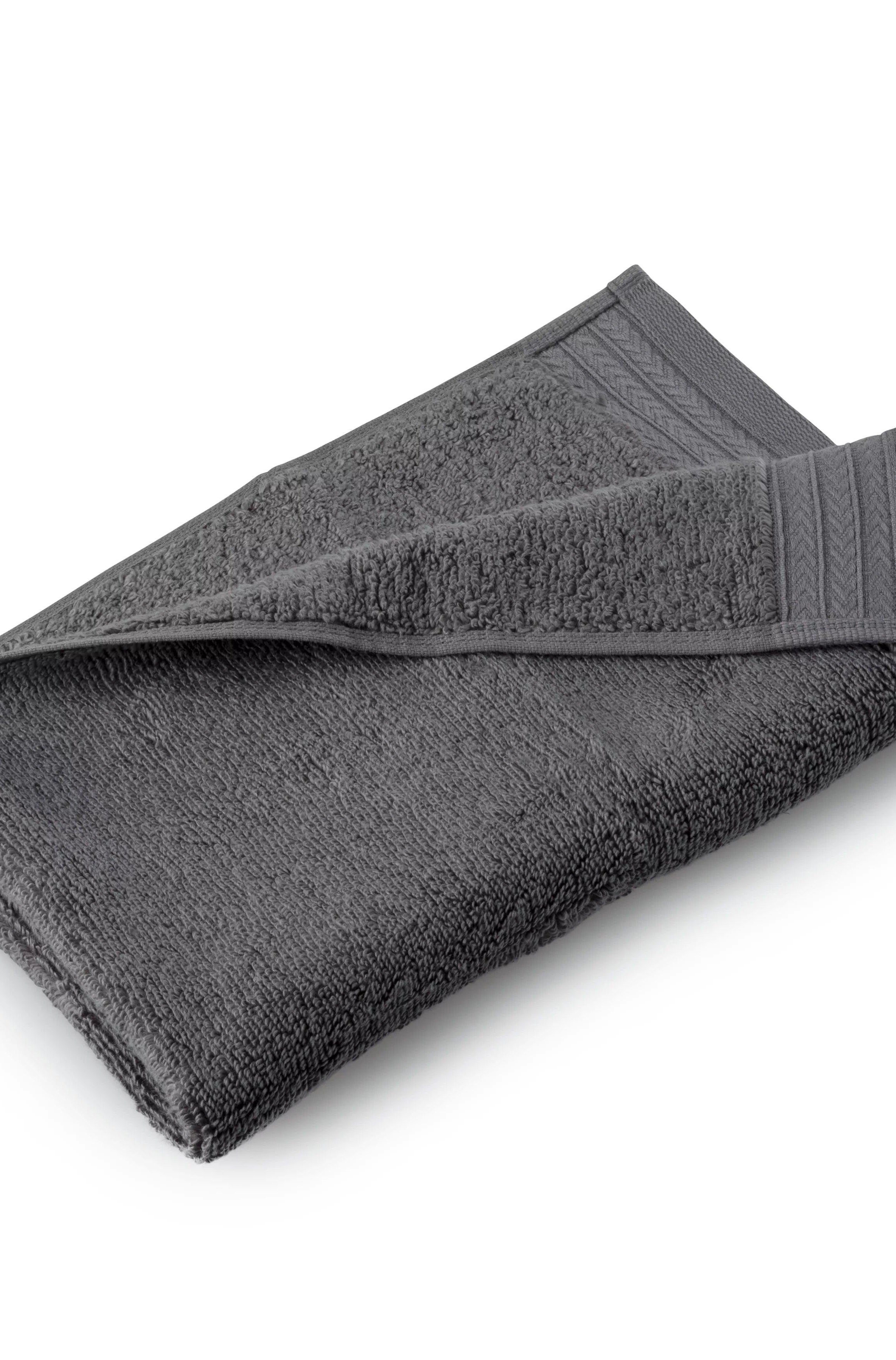 Egyptian Cotton Bath Towel Set of 6 - Dark Grey beddingbag.com