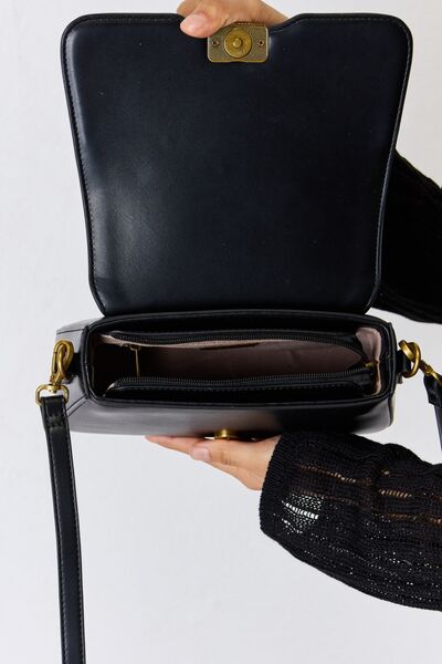 David Jones PU Leather Crossbody Bag Trendsi