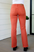 Autumn Mid Rise Slim Bootcut Jeans in Terracotta Ave Shops