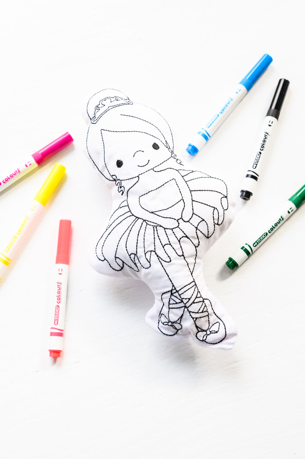 Ballerina Doodle Coloring Activity Doll Ave Shops