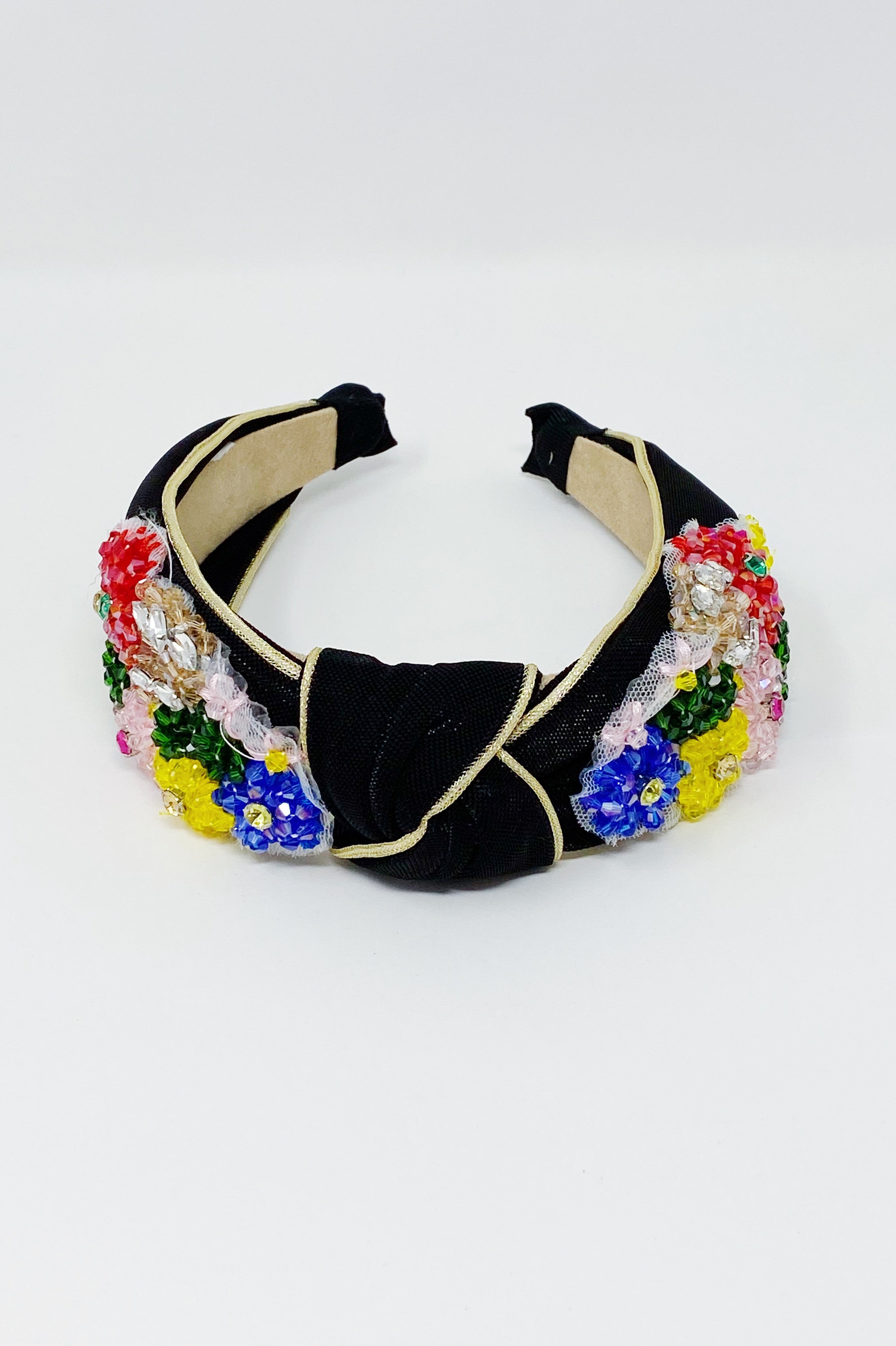 Luxe Flower Bead Headband Ellisonyoung.com