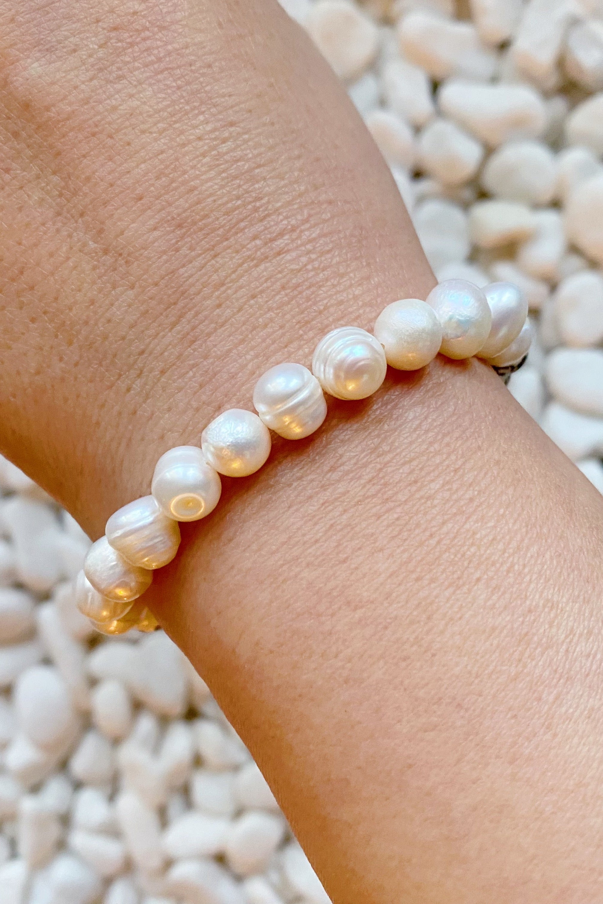 So Fresh Pearl And Porcelain Bracelet Ellisonyoung.com