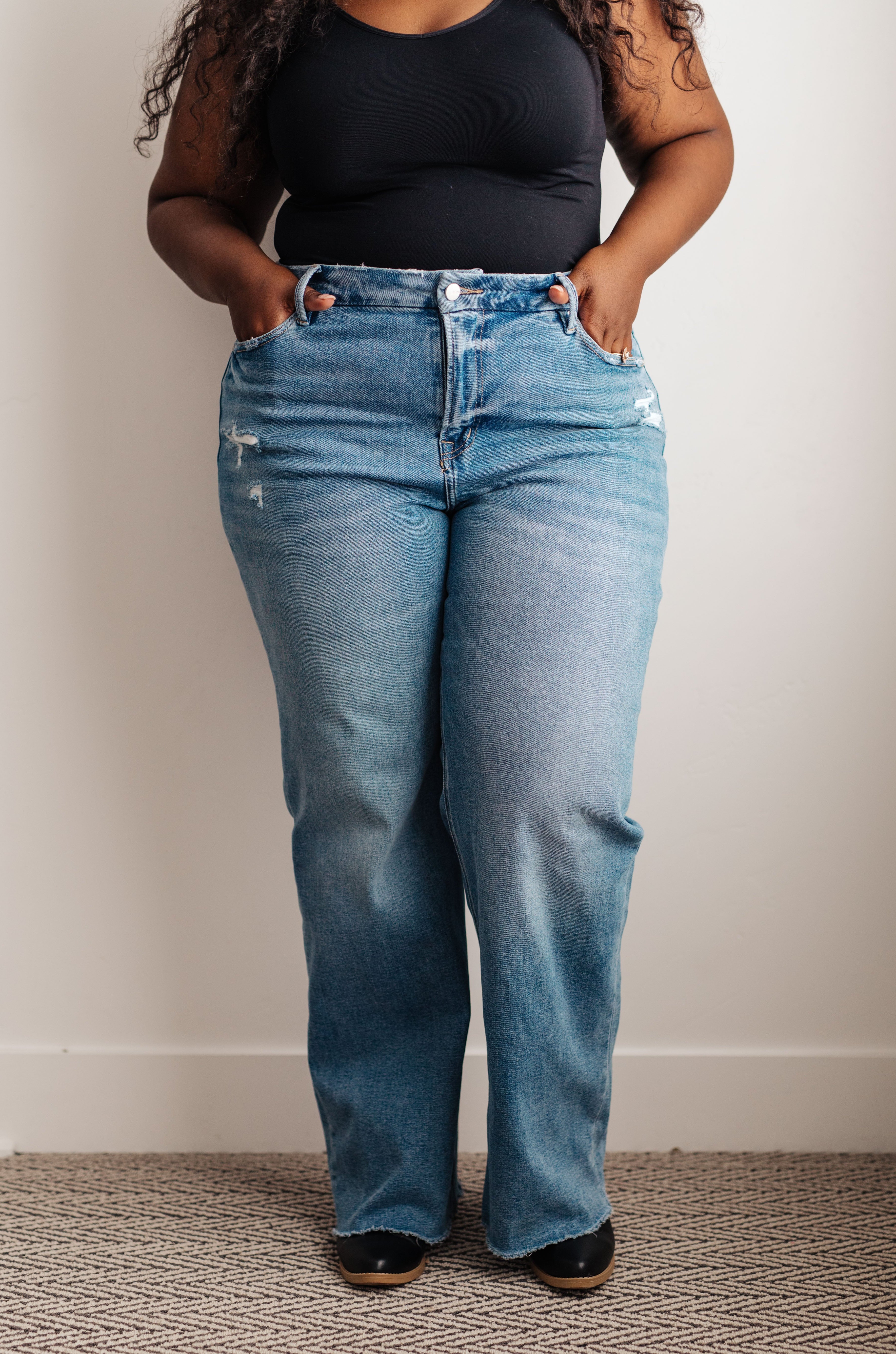 Hope High Rise Wide Leg Jeans Ave Shops
