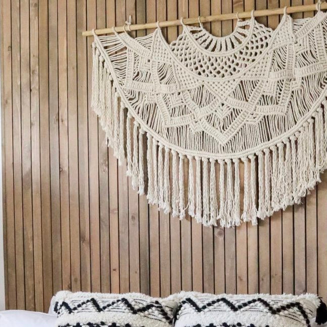 Heather Wall Hang | Natural White The Groovalution
