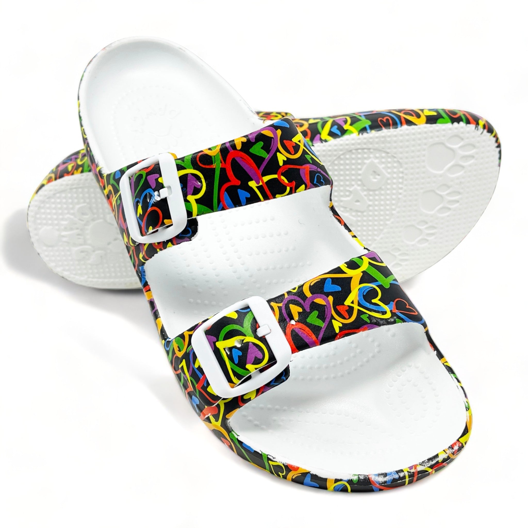 Women's PAW Print Adjustable 2-Strap Sandals DAWGS USA
