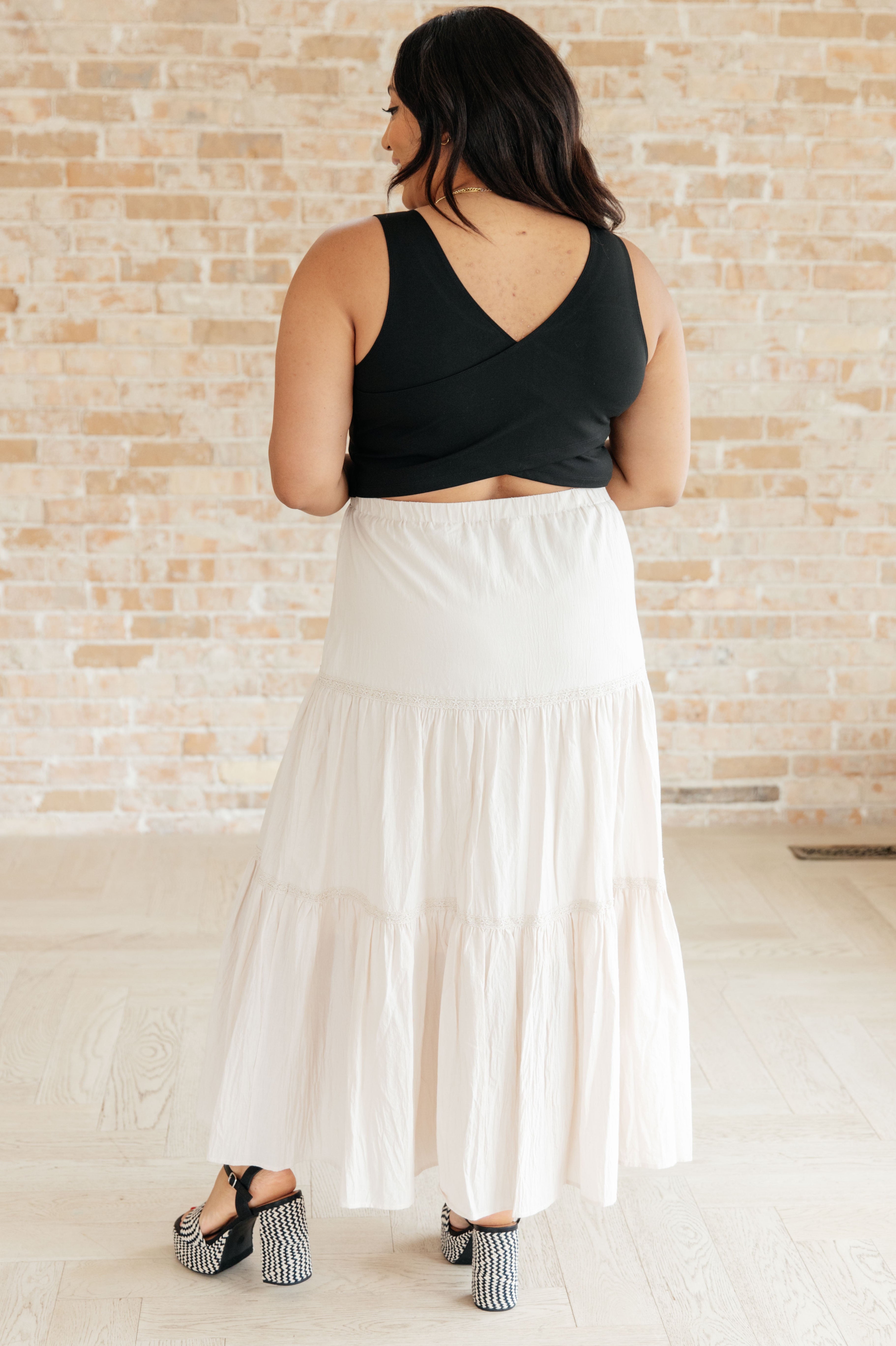 Let It Begin Tiered Maxi Skirt Ave Shops