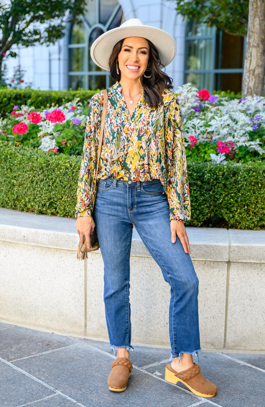 Lilly Ann Floral Print Blouse Ave Shops