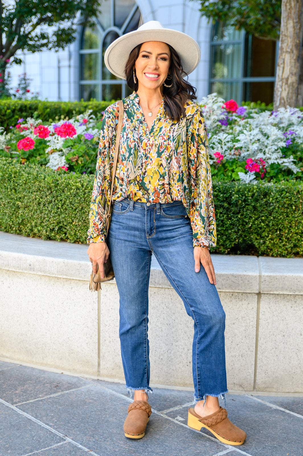 Lilly Ann Floral Print Blouse Ave Shops