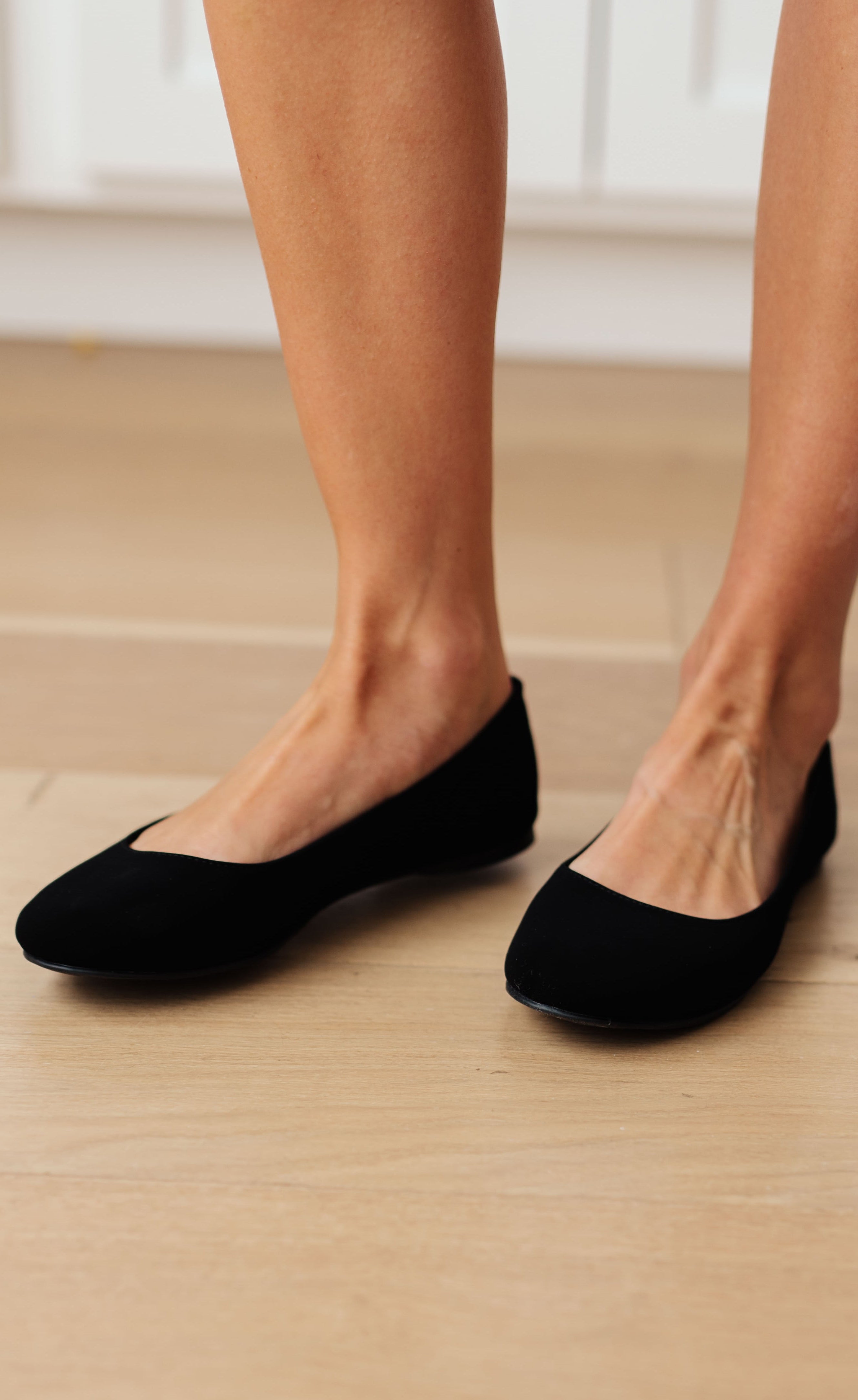 On Your Toes Ballet Flats in Black Ave Shops