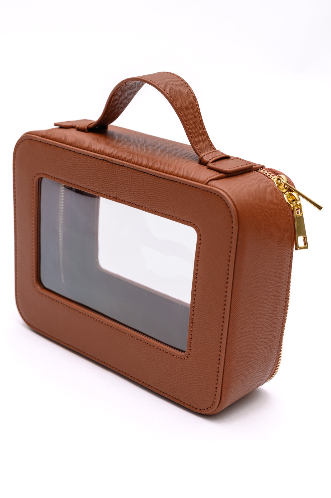 PU Leather Travel Cosmetic Case in Camel Ave Shops
