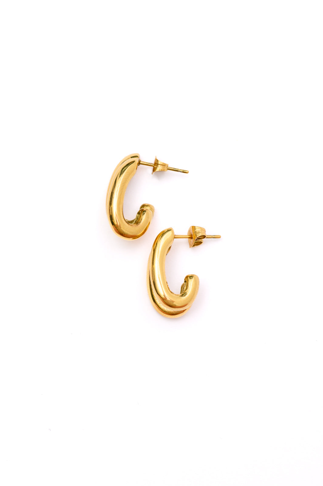 Pushing Limits Gold Plated Earrings Ave Shops