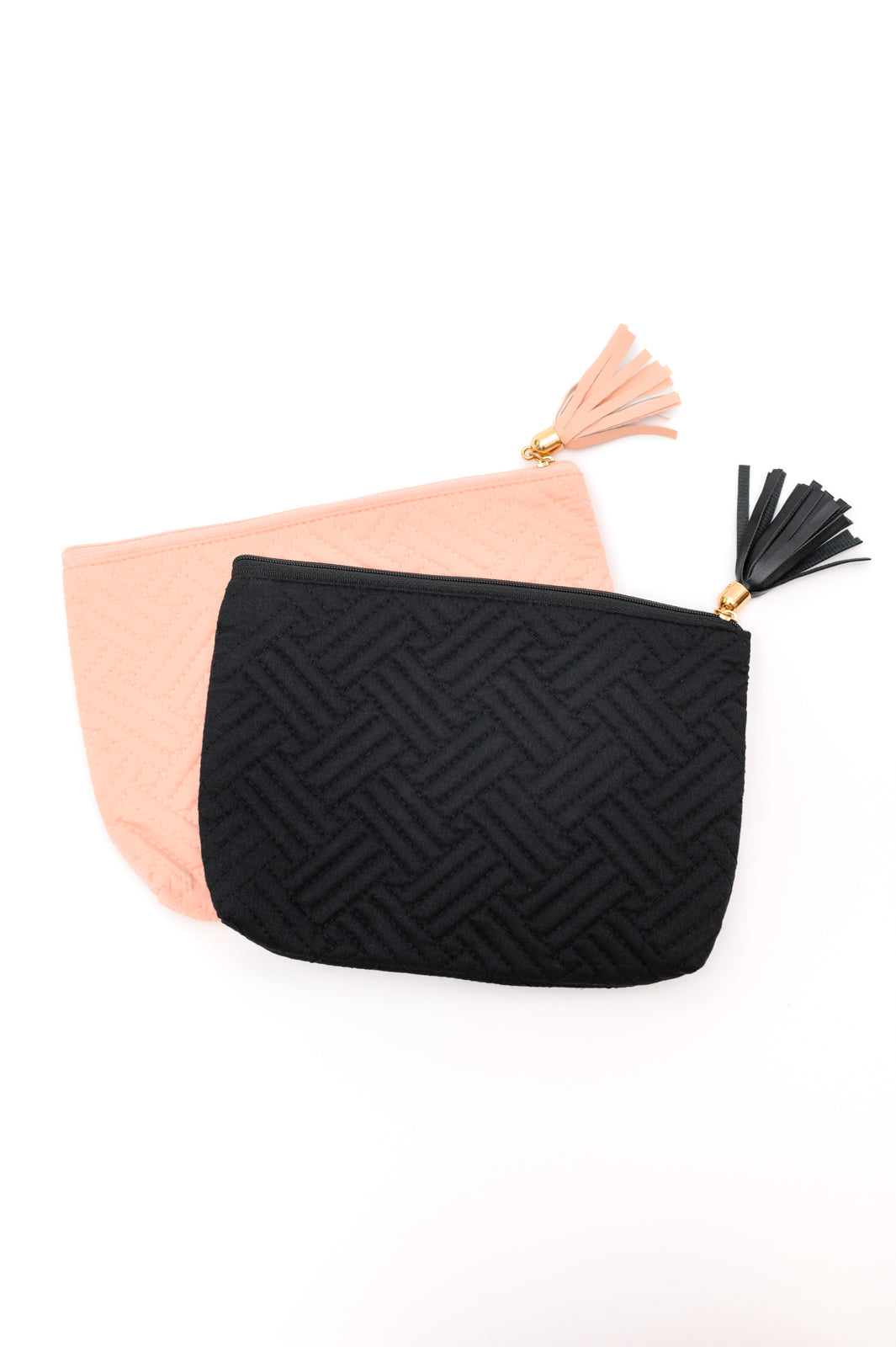 Quilted Travel Zip Pouch in Pink Ave Shops