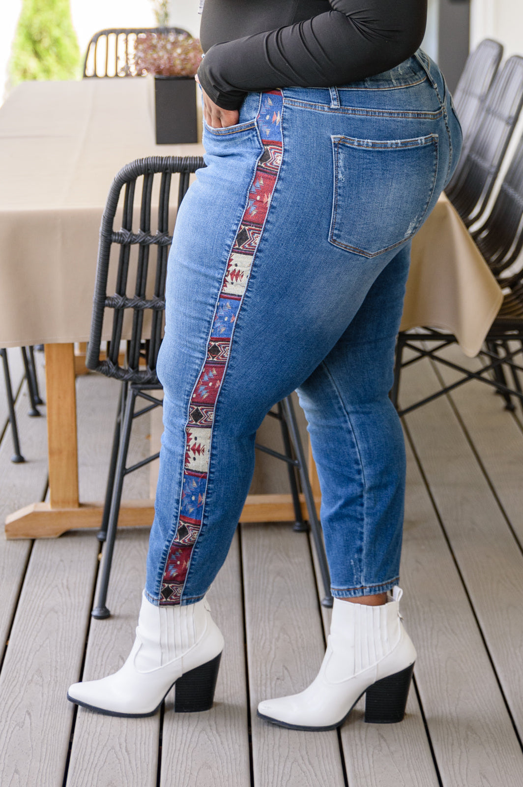 Rio Western Print Relaxed Jeans Ave Shops