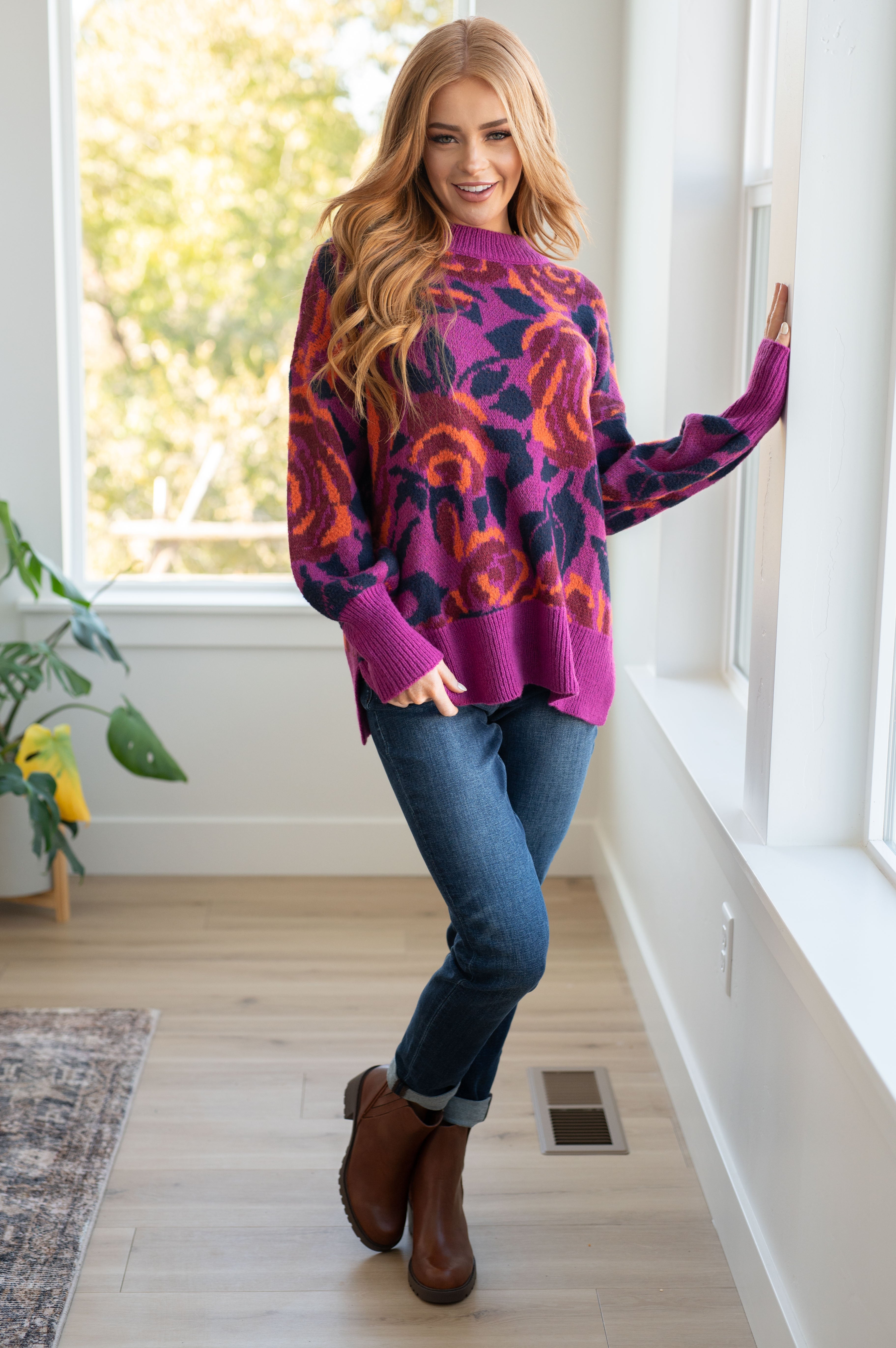 Rosie Posey Floral Sweater Ave Shops
