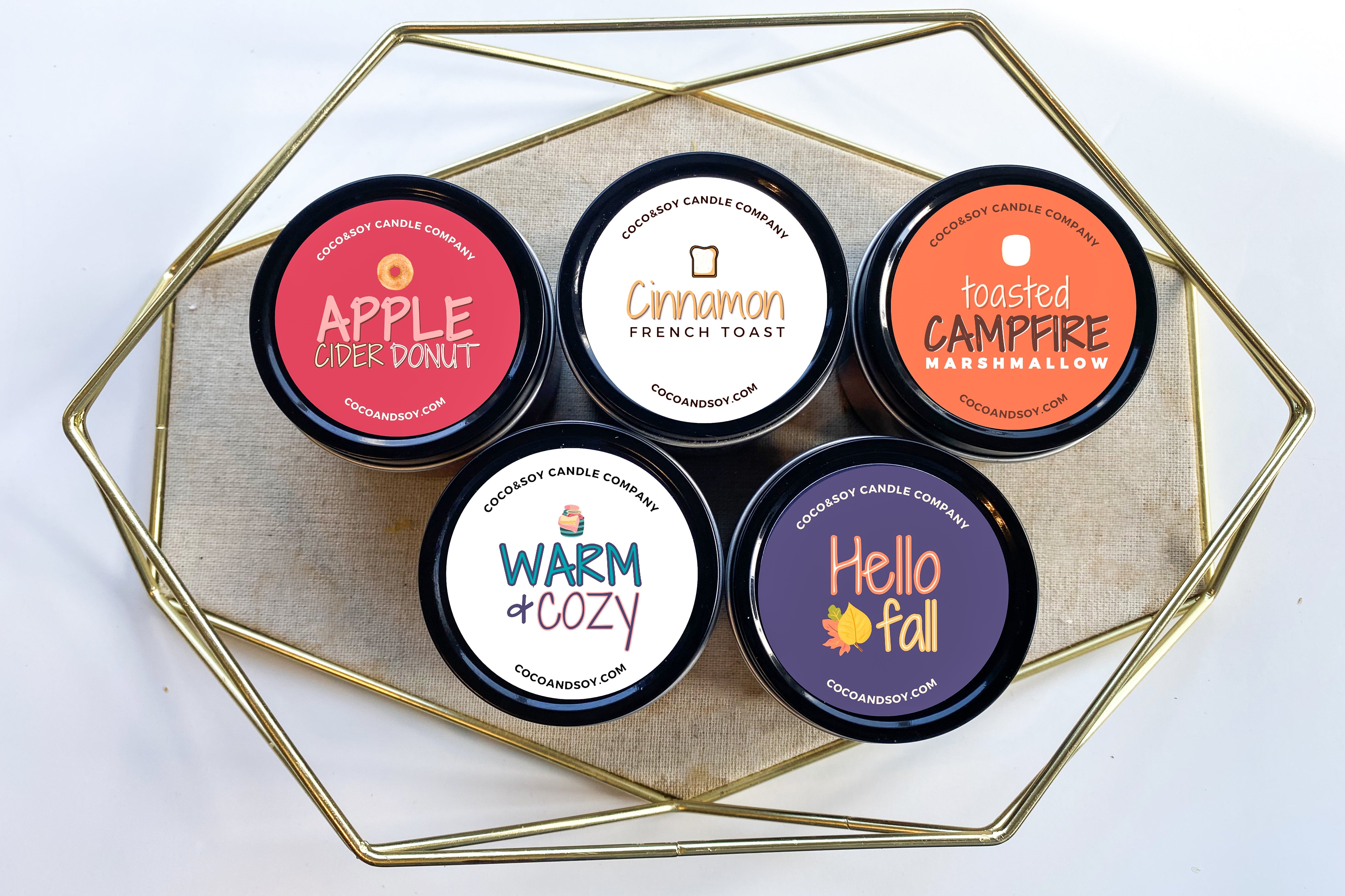 Fall Collection Bundle (Six Candle Set) CocoandSoy Candle Company