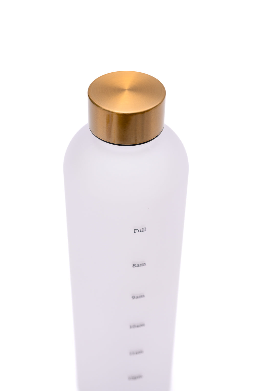 Sippin' Pretty 32 oz Translucent Water Bottle in White & Gold Ave Shops