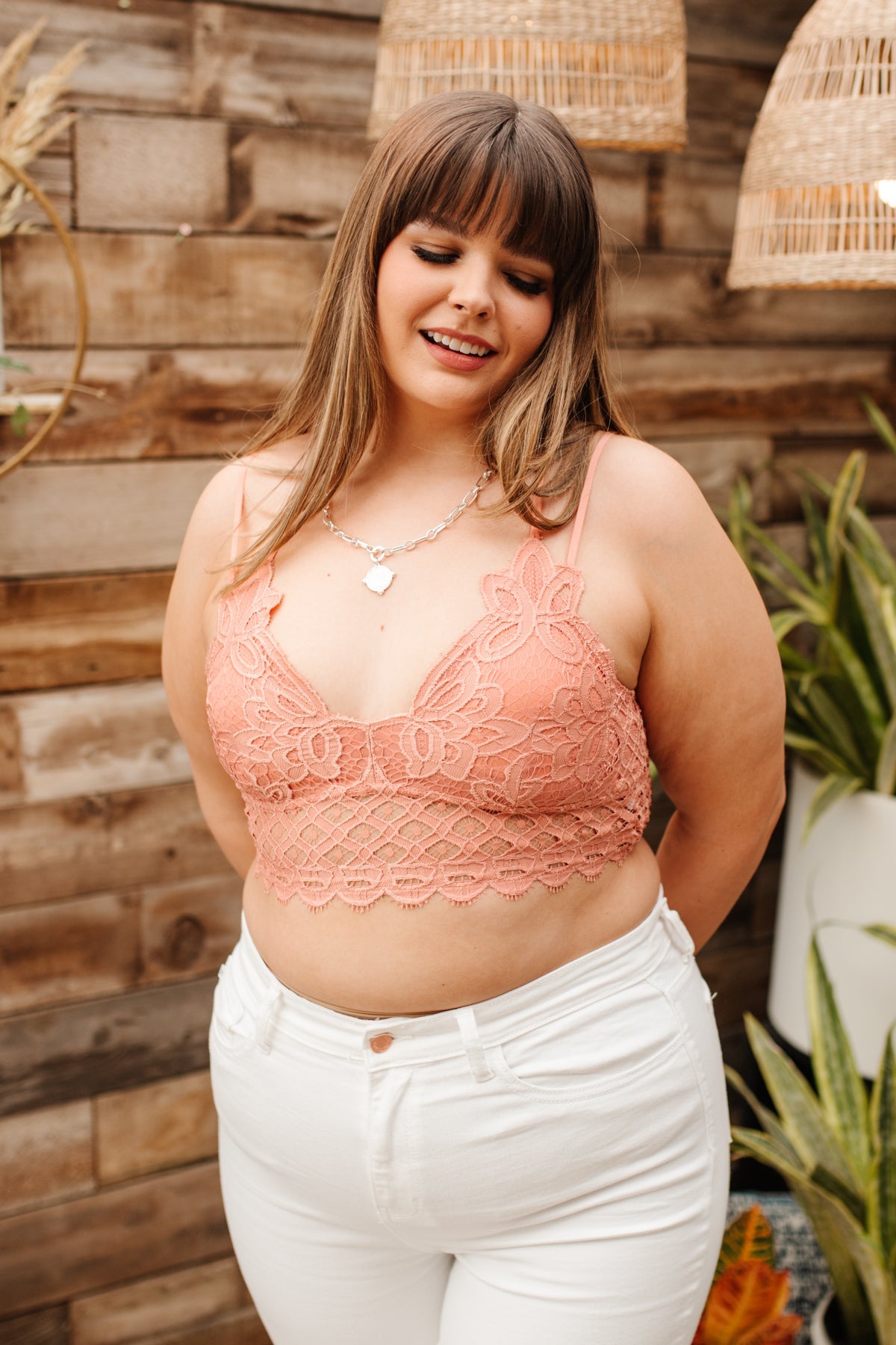 So This is Love Bralette in Coral Haze Ave Shops