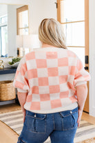 Start Me Up Checkered Sweater Ave Shops