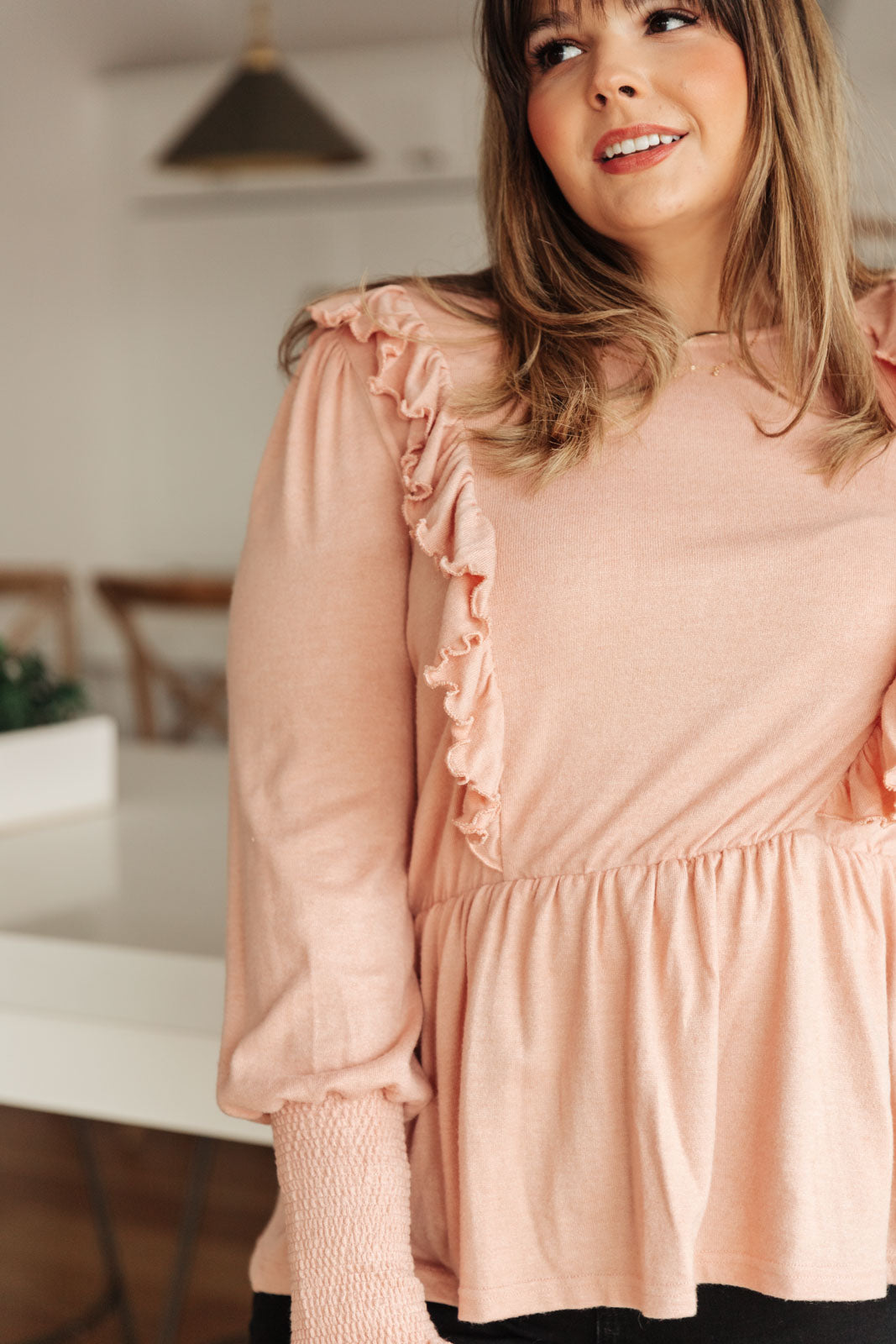 Sweet Confession Top In Blush Ave Shops