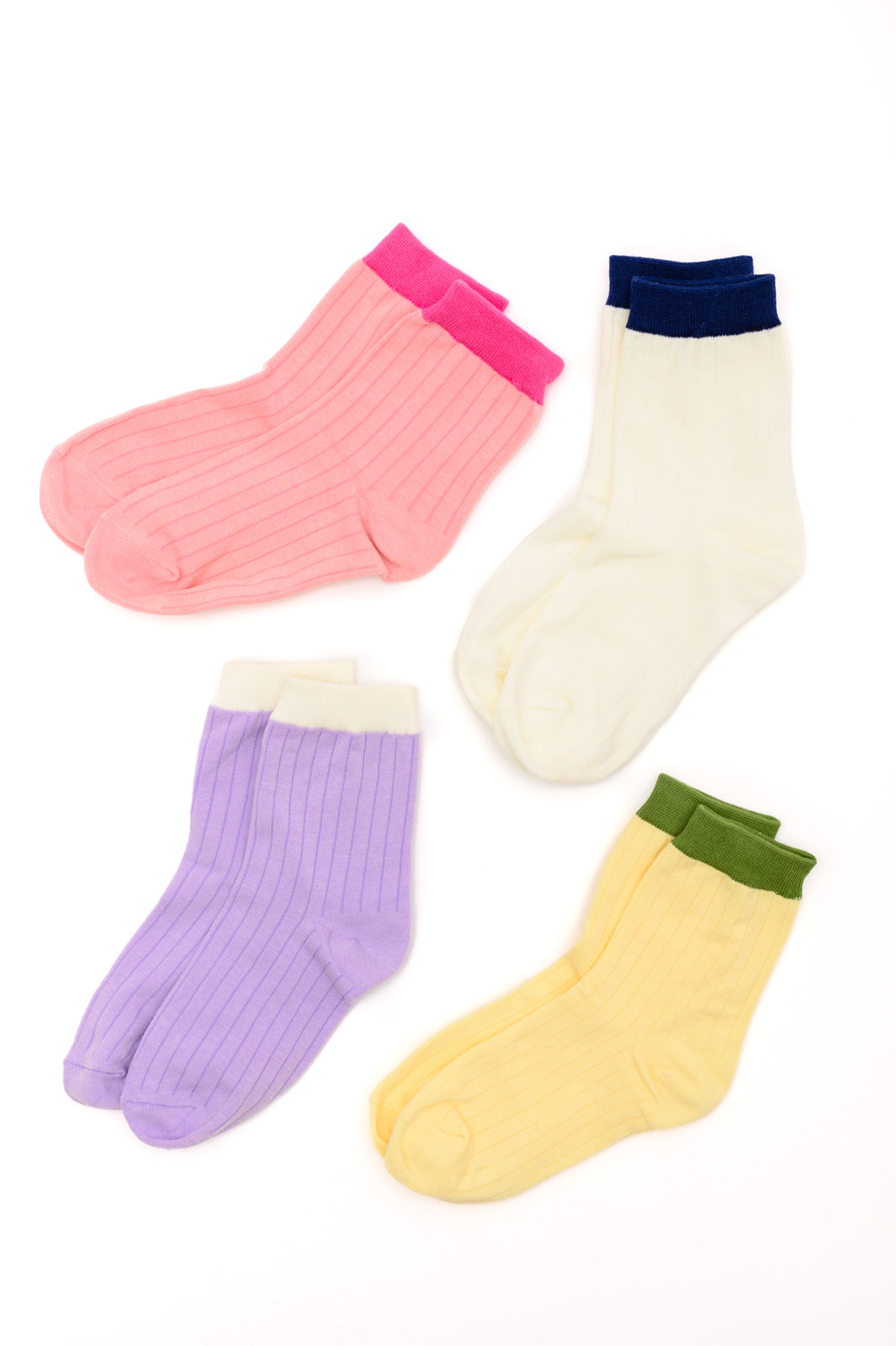 Sweet Socks Set of 4 Color Block Socks Ave Shops