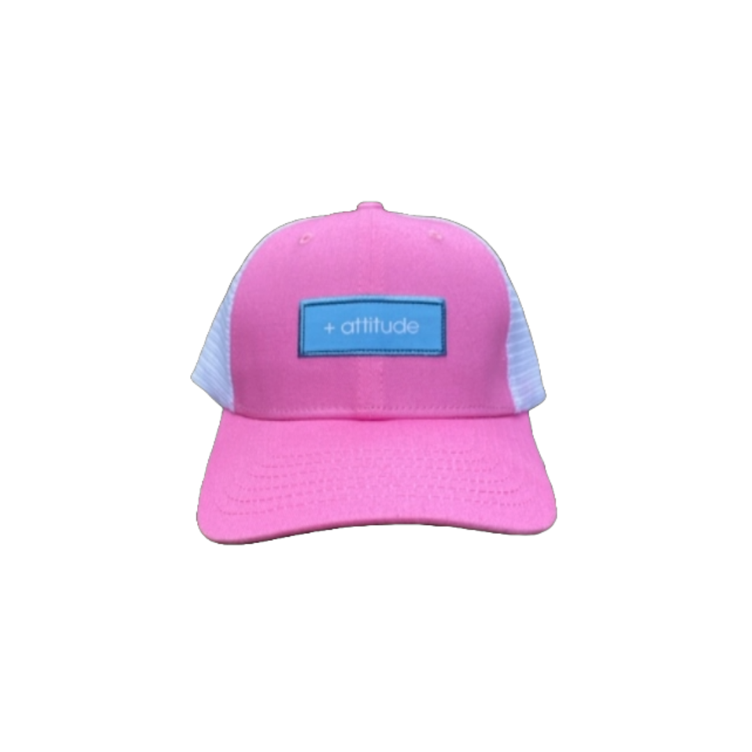 +attitude Trucker Hat -Pink chill life style