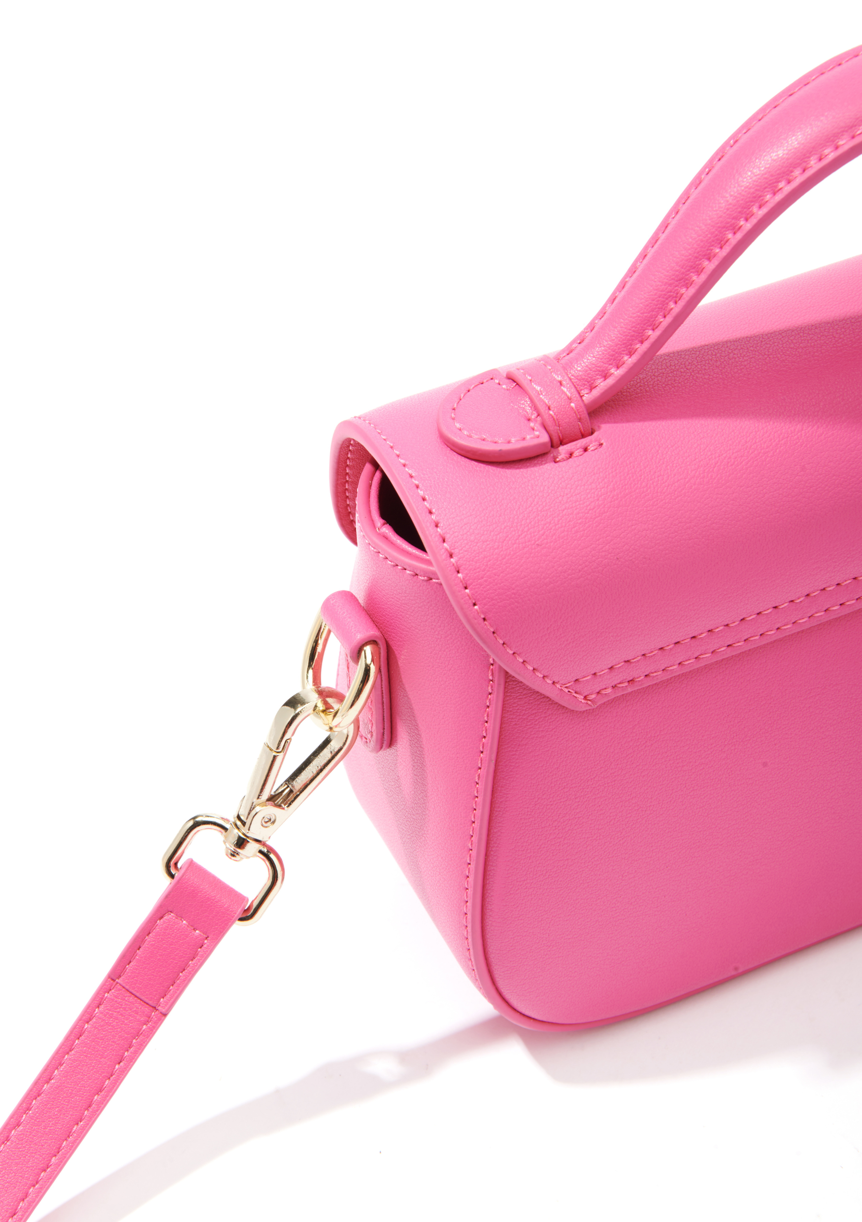 Makoto Leather Bag, Pink Bob Oré