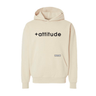 +attitude Hoodie - Ivory chill life style