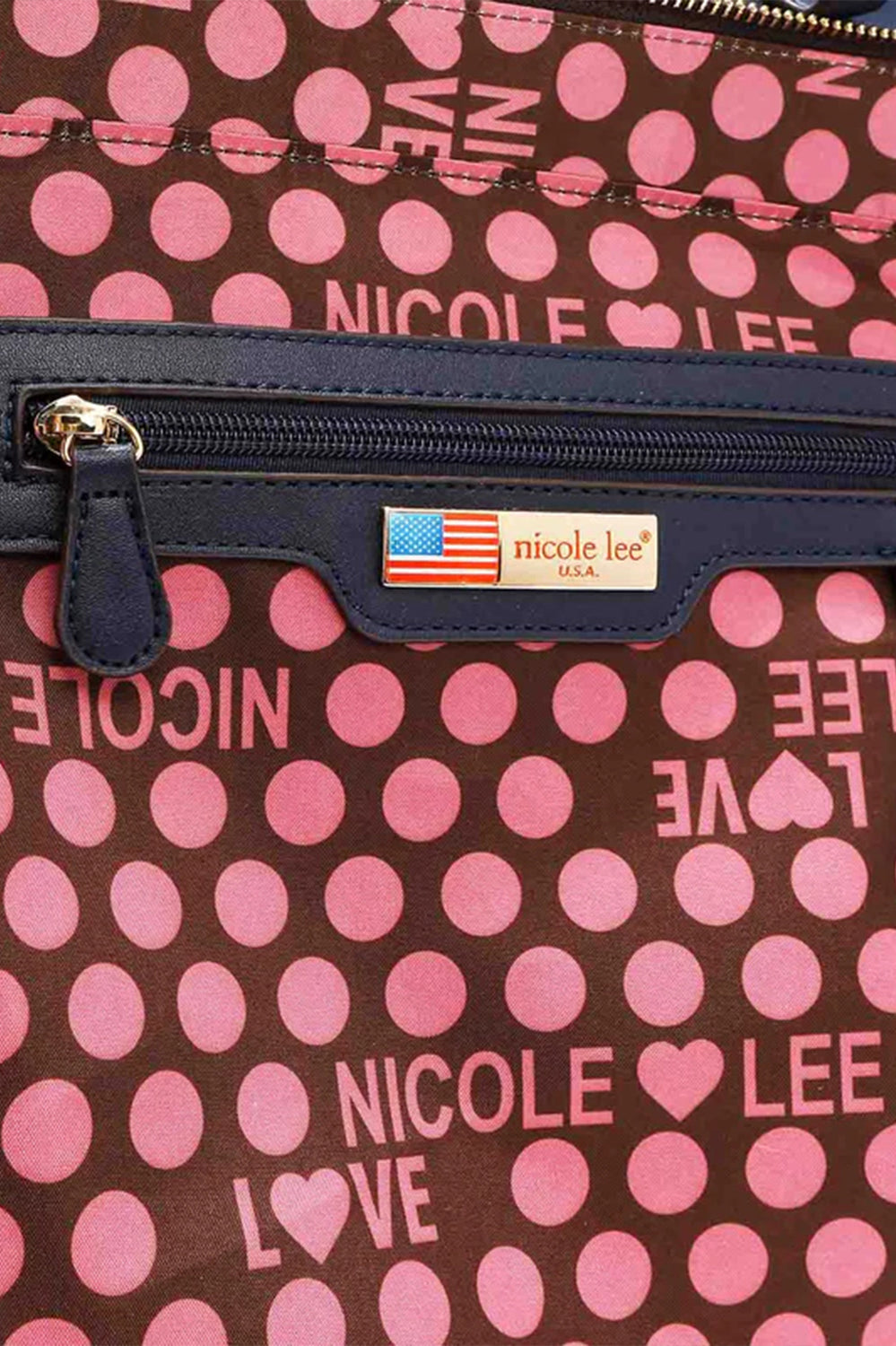 Nicole Lee USA 3-Piece Color Block Handbag Set Trendsi
