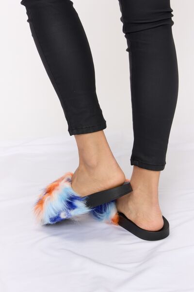 Forever Link Plush Open-Toe Sandals Trendsi