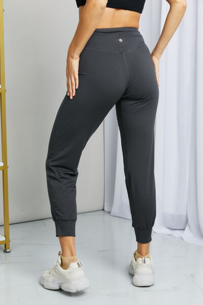Leggings Depot Full Size Wide Waistband Cropped Joggers Trendsi