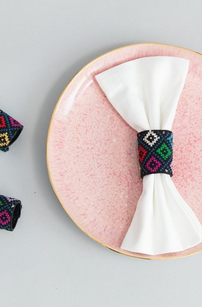 Colorful Tatreez Napkin Rings The Groovalution
