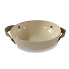 BOWL - HANDMADE WITH LEATHER HANDLES - 17CM The Groovalution