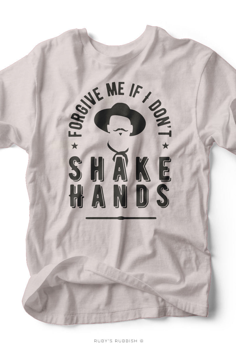 Forgive Me If I Don't Shake Hands | Men's T-Shirt | Ruby’s Rubbish® Ruby's Rubbish Wholesale